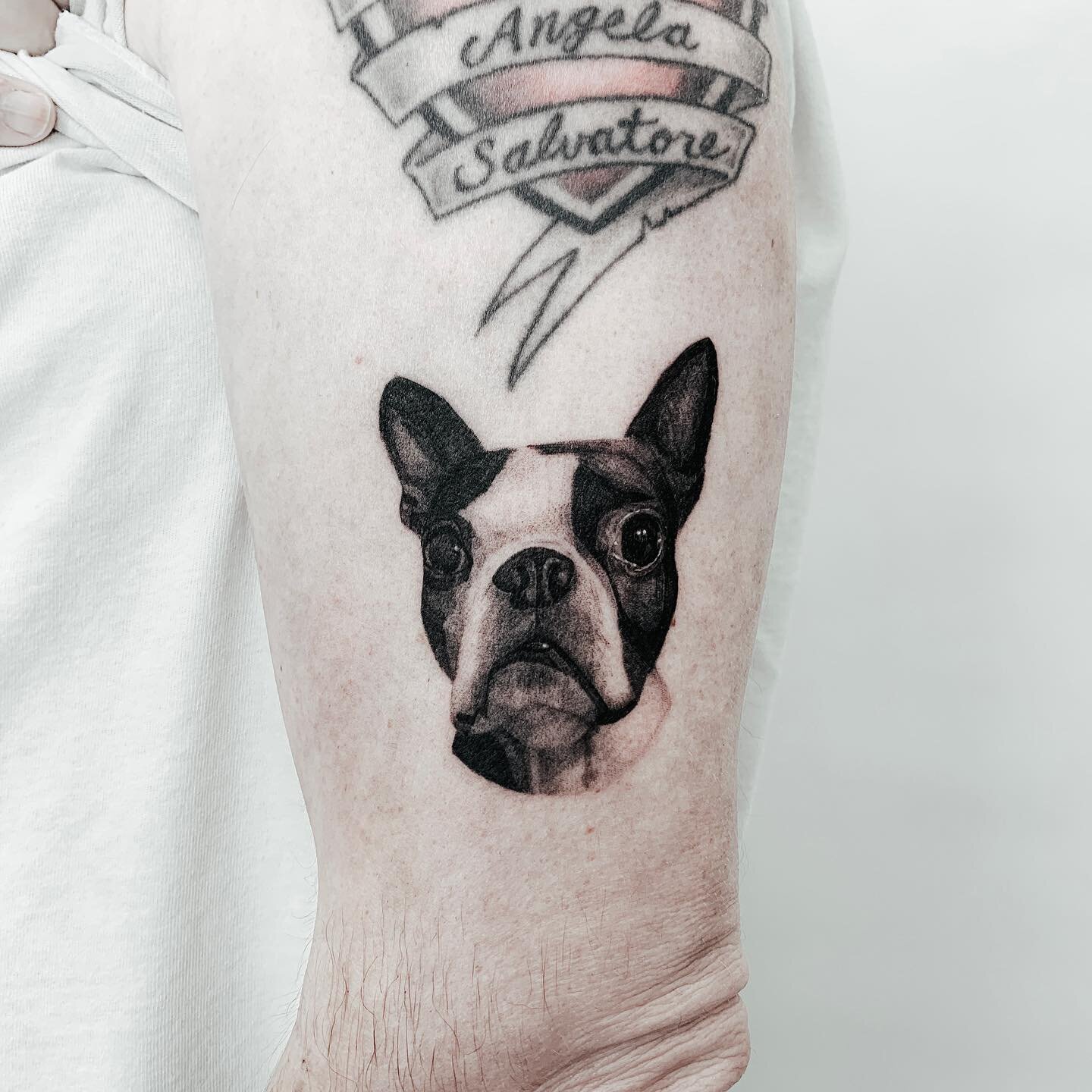 🐶
.
Done @inkandwatertattoo
.
.
#tattoo #tatt #realismtattoo #tattoostyle #torontotattoo #tattootoronto #black #blackwork #linework #skinart #torontoinknews #newtattoo #ink #tattooist #tattooart #tattooartist #tattoodesign #tattoostuff #art #dog #do