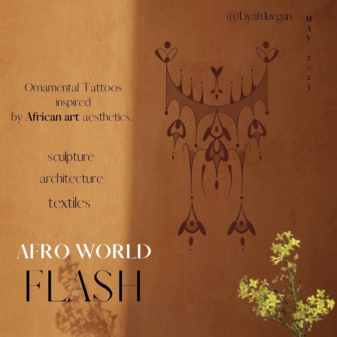 🤎AFRO WORLD 🤎

Brown ink 
Ornamental 
Inspired by African architecture, pottery and textile designs 🌷

The colour of these flash&rsquo;s may have to deepen depending on how dark the skin is 💪🏼💪🏽💪🏾💪🏿

I&rsquo;m also open to giving the brown
