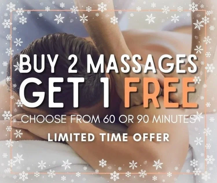 Just in time for the holidays, when you purchase two massages, you get 1 FREE. This offer is for 60 minute or 90 minute appointments. Limited time offer. Once purchased, they do not expire. More info in profile link. 

#wellness #massage #massagether