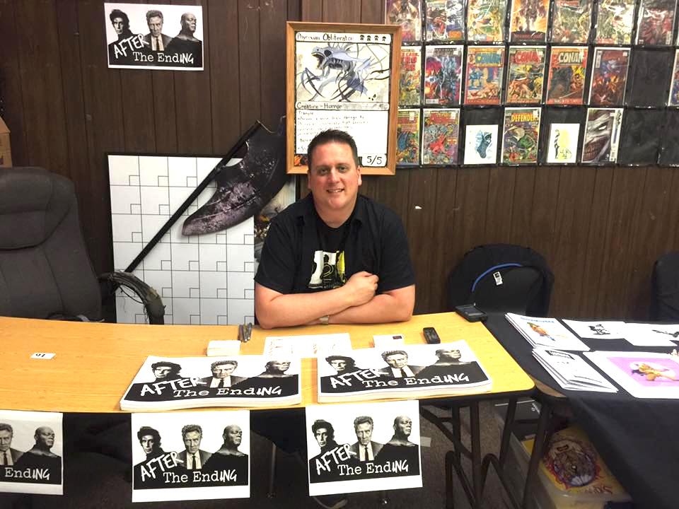 The author in his natural habitat. 