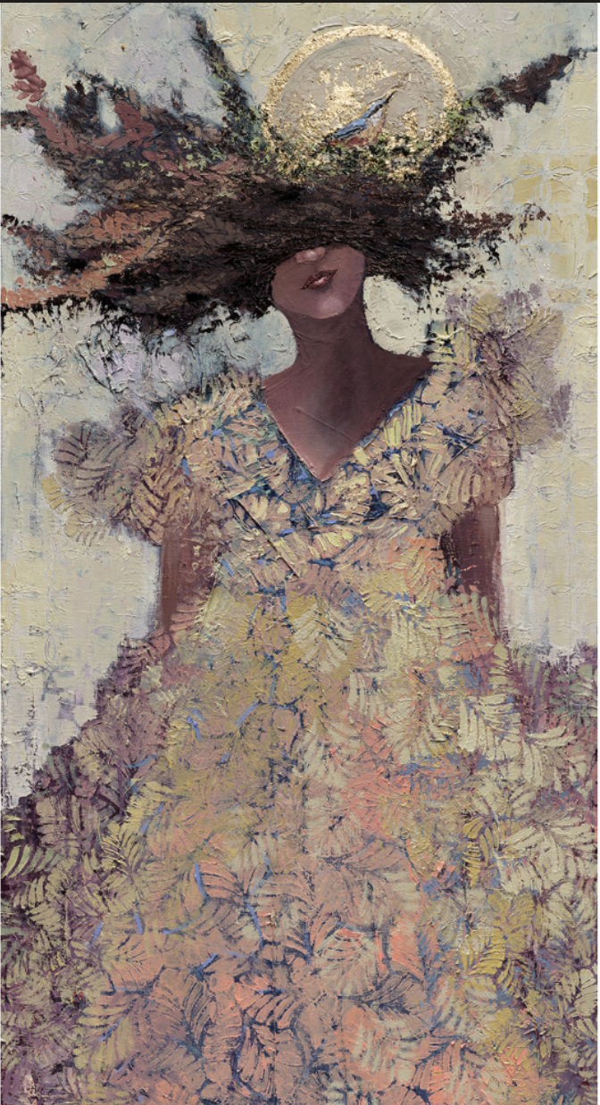 From the Roots 48x24, oil on canvas with gold leaf.PNG