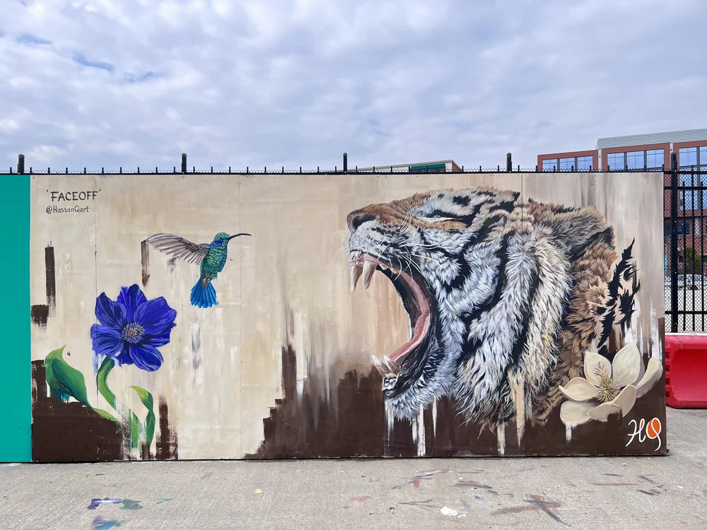 Face Off mural