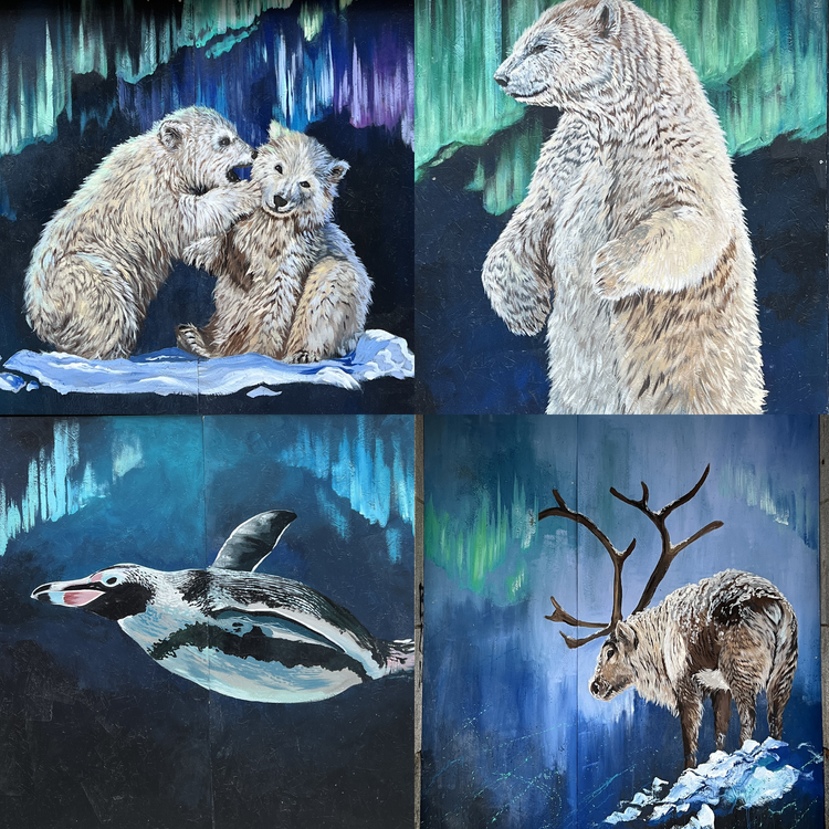 Winter Wildlife mural