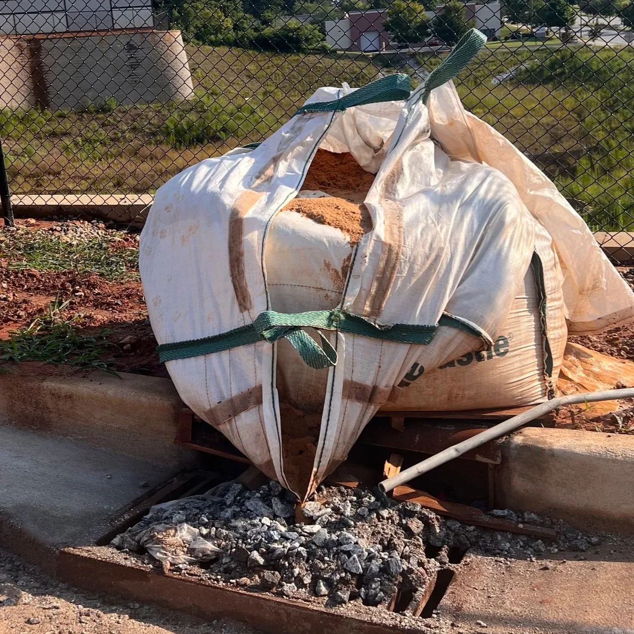 Materials on catch basin