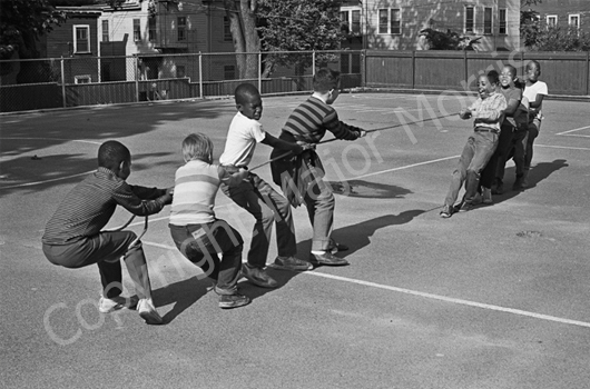   Tug O' War  Black &amp; White Photograph 15.5 x 23 inches Framed to 29.5 x 35 inches  Sold  