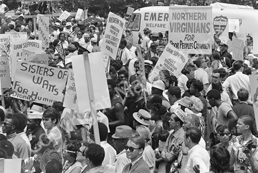   Poor People's March  Black &amp; White Photograph 1968. 12 x 10.75 inches Framed to 25.5 x 21 inches 