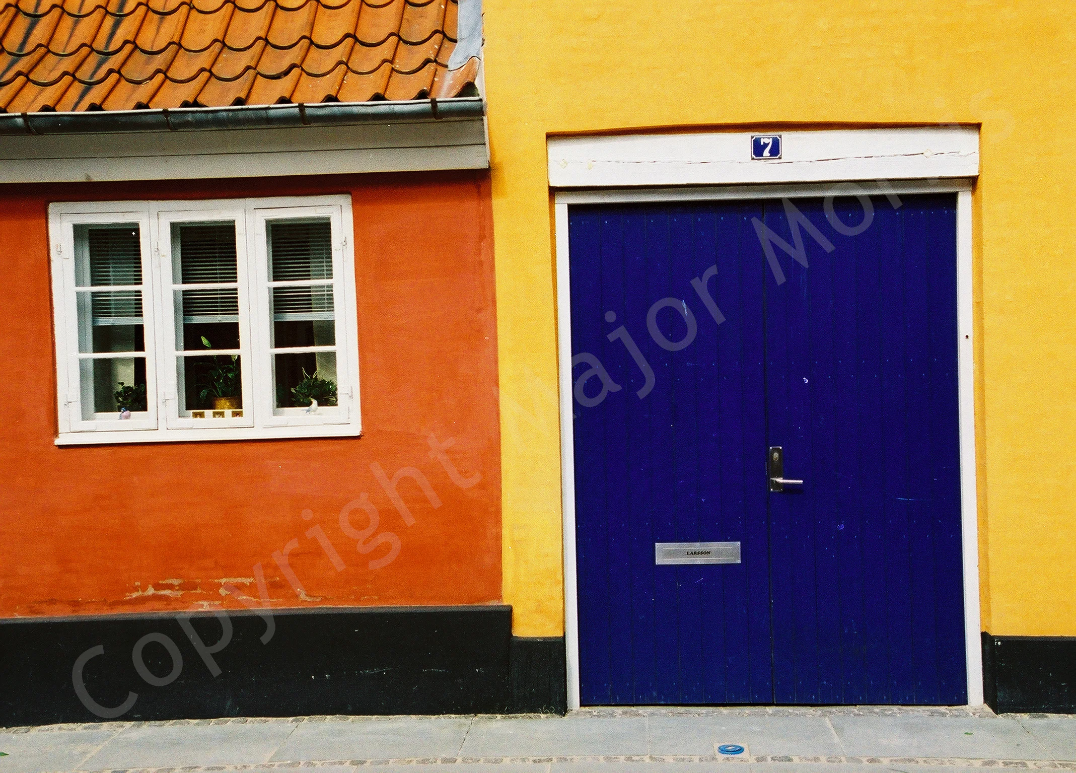 Danish Doorway Color Photograph Copyright Major Morris