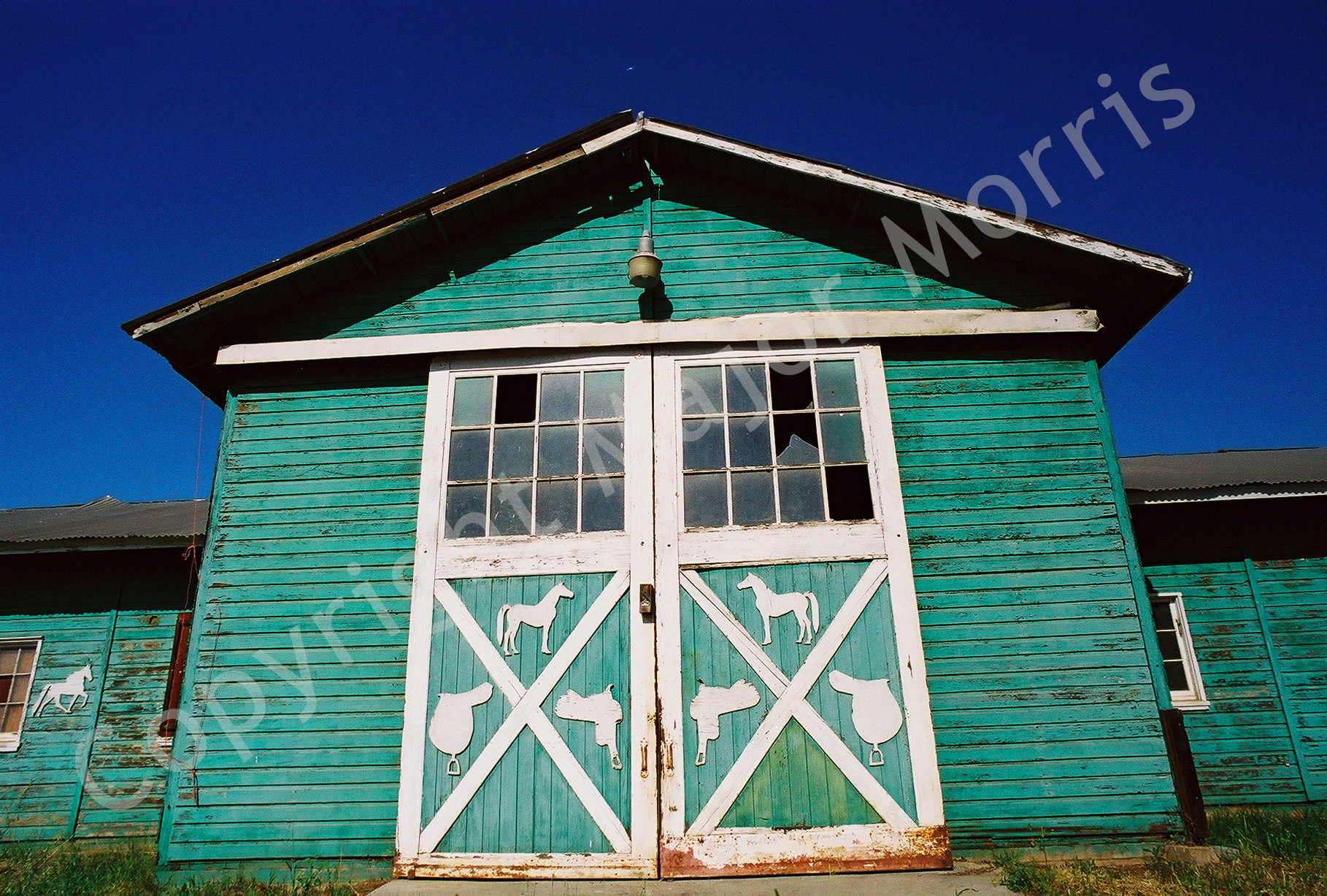   Green Barn - Escondido  Color Photograph Copyright Major Morris 