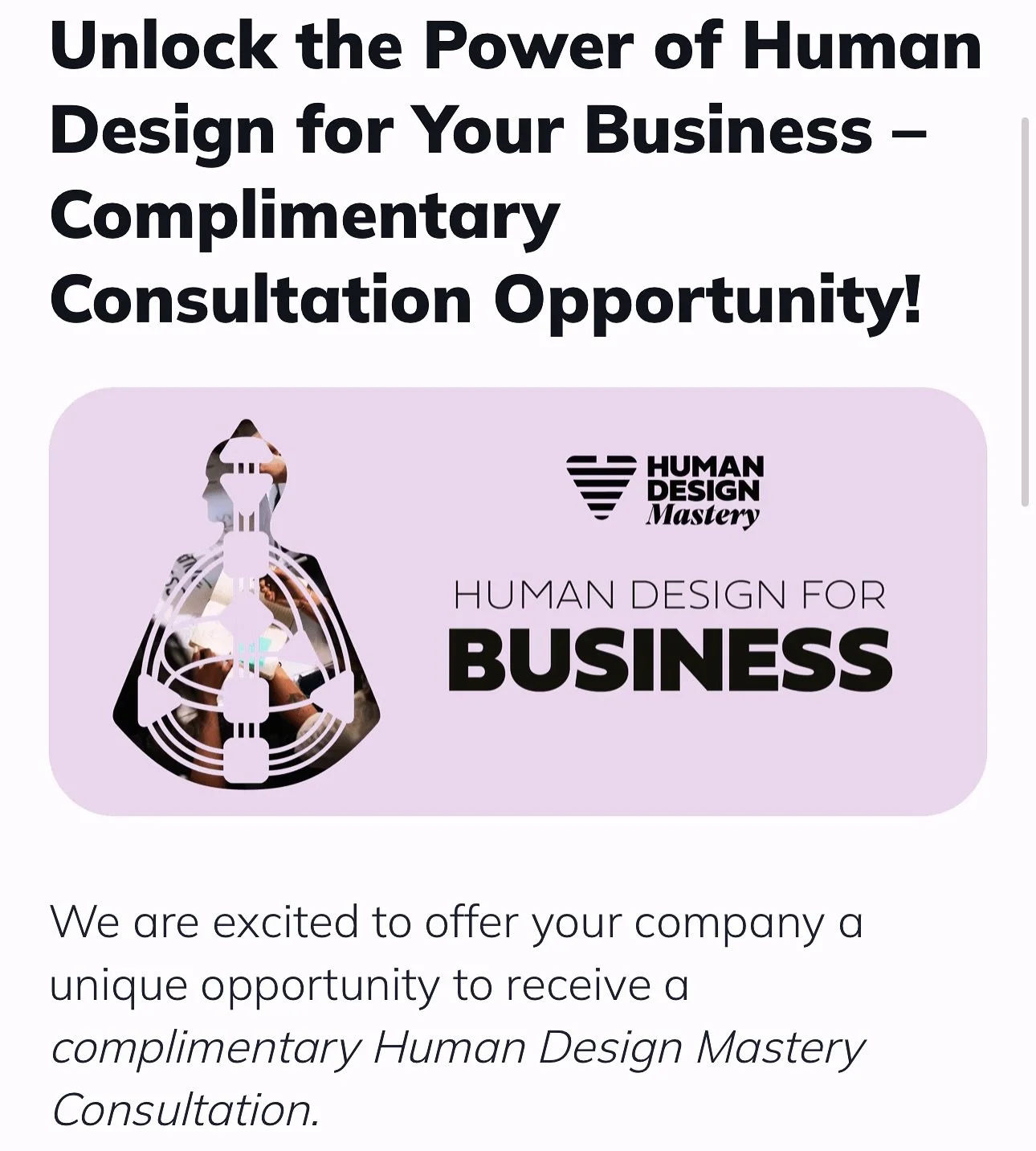 How to Apply:

Simply message us with some basic details about your company and business needs including LinkedIn profile.

 We will send you a form, review all applications and reach out to the selected company for a personal consultation.

 This is