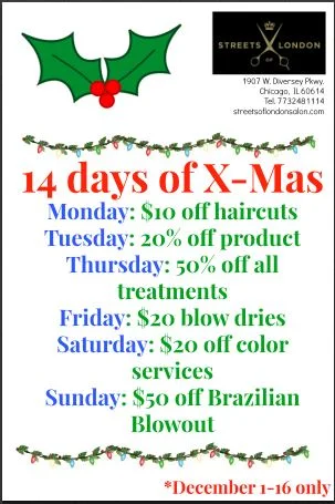 14 Days of Xmas at Streets of London!