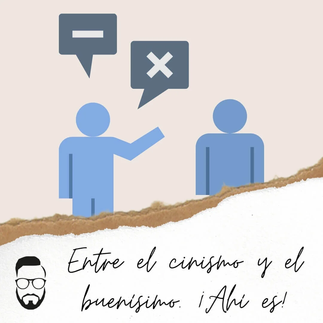 Entre el cinismo y el buenísimo. ¡Ahí es!