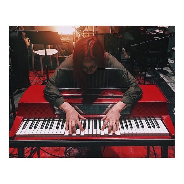 My reincarnated music spirit was having a ball reminiscing with this 69 Wurly Red Top the other day at @spotify ♥︎ How wonderful it would be to own this beauty not only as a creative means of soulful expression harnessing the sounds of classic Motown, Jazz, and British Rock n Roll in the Postmodern Era, but as an art piece to look at in my studio...plus it matches my hair ❤️ #1969 #wurlitzer #red #redtop #custom #music #spotify #studio #redhair #dontcare #keyboard #soul #rock #jazz