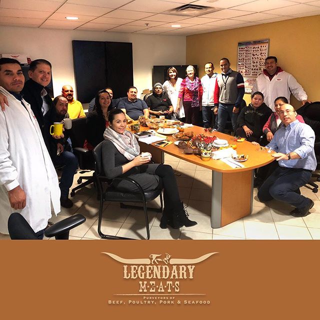 Group photo at our teamwork meeting today! As we approach the holiday season,&nbsp;LEGENDARY MEATS pledges top-level service to our customers and potential customers. Consider us your source for custom cut and custom flavored meats, poultry, seafood,