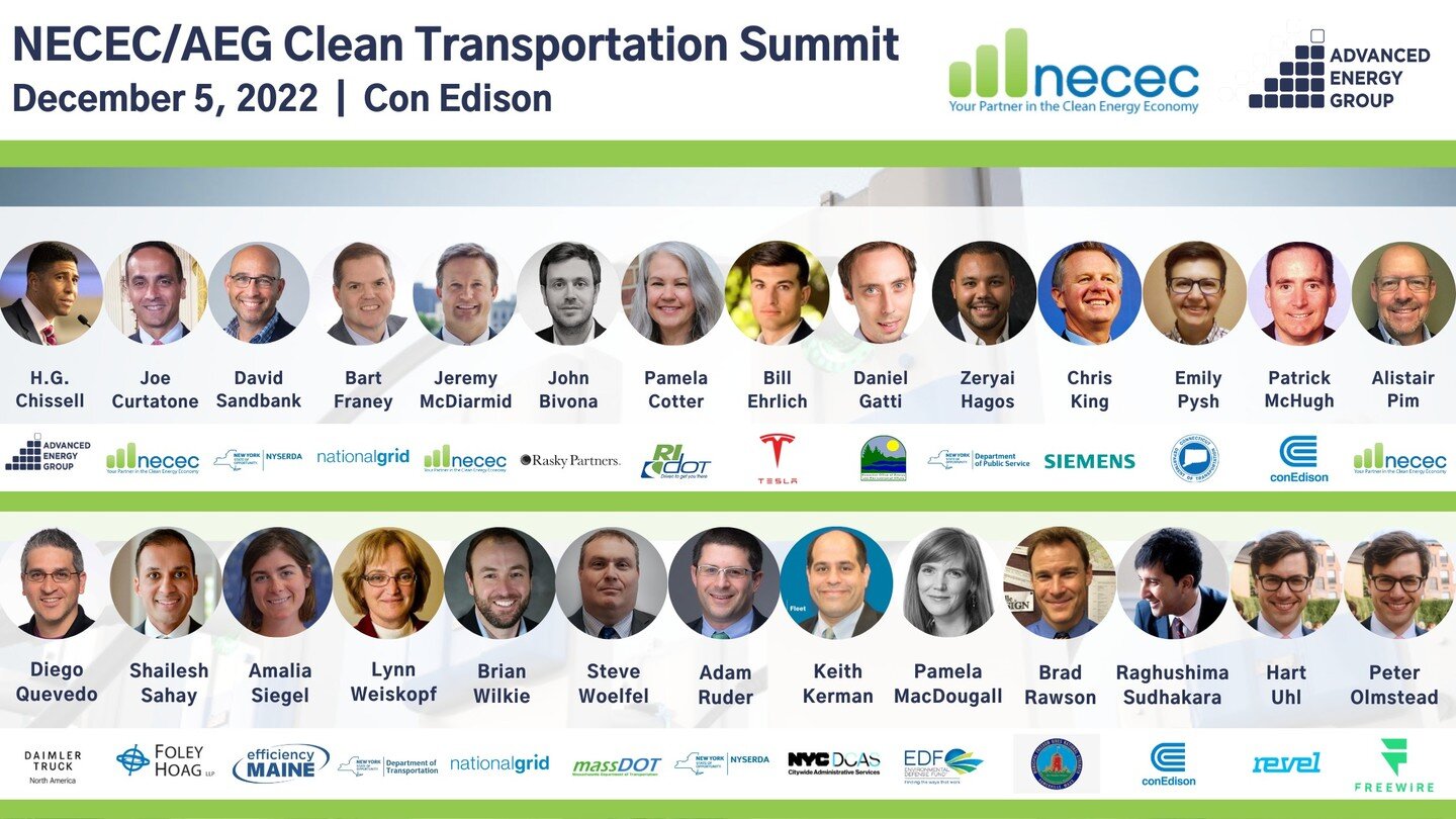 #Today @ Con Edison: The NECEC/AEG Clean Transportation Summit! NECEC and AEG will convene leaders from the public and private sectors across the Northeast to share lessons learned, pain points and successes to build consensus on how we can wrap our 