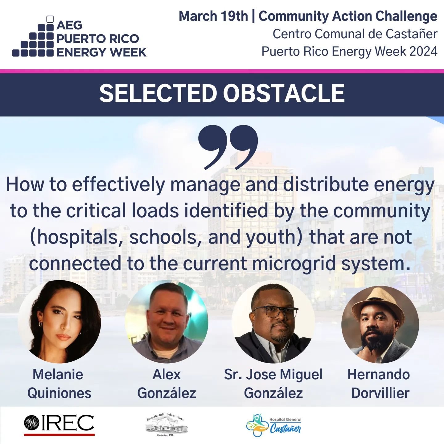 #PREnergyWeek24: Here are the results from the Community Action Challenge @ Casta&ntilde;er. View the Obstacle, 90-Day Sprint + Task Force Volunteers below! RSVP for PR Energy Week 25: https://lnkd.in/eMEsPcg9

Thank you to our hosts, C. P. Smith, Ma