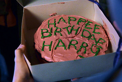 Harry Potter's Eleventh Birthday Cake - The Starving Chef
