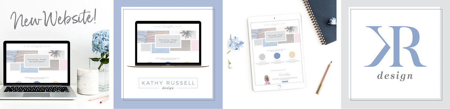 Instagram launch graphics to promote the new business launch and website design for Kathy Russell.