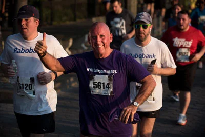 Peter enjoying the race