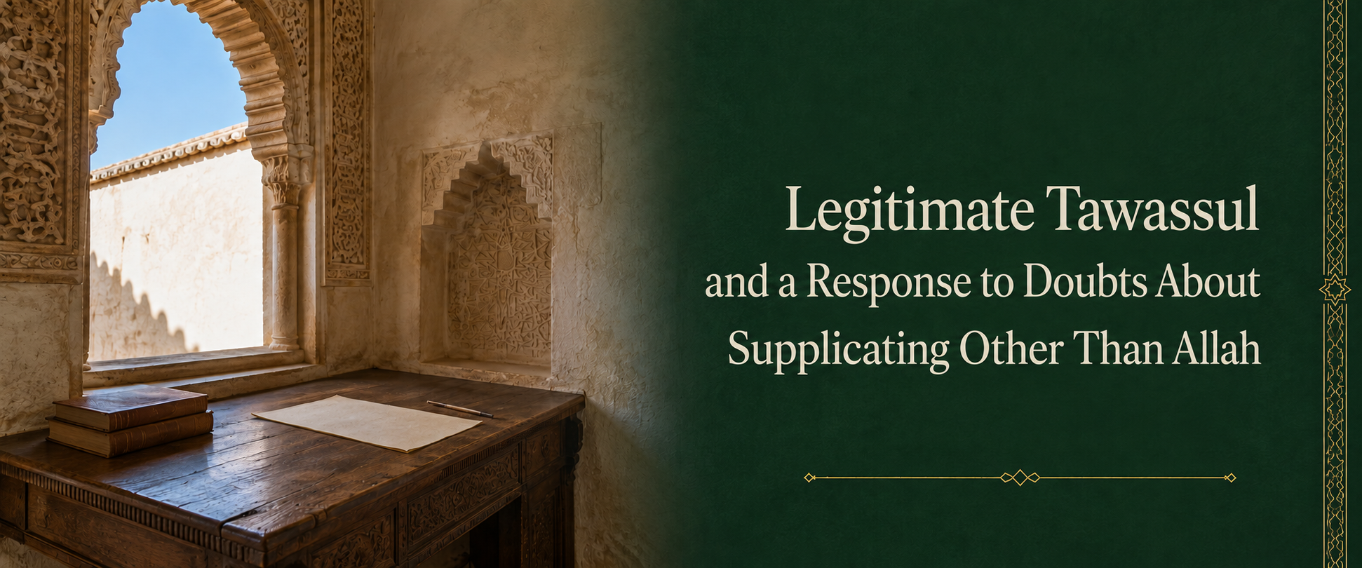 Legislated Tawassul and Responding to Doubts About Calling Upon Other Than Allah.png
