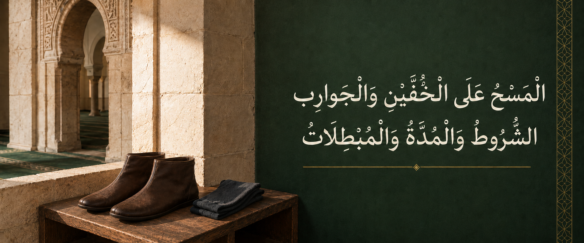 المسح على الخفين والجوارب: الشروط والمدة والمبطلات.png