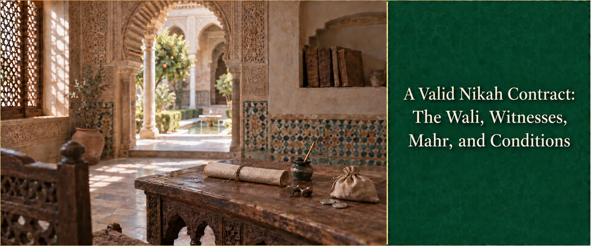 A Valid Nikah Contract: The Wali, Witnesses, Mahr, and Conditions.png