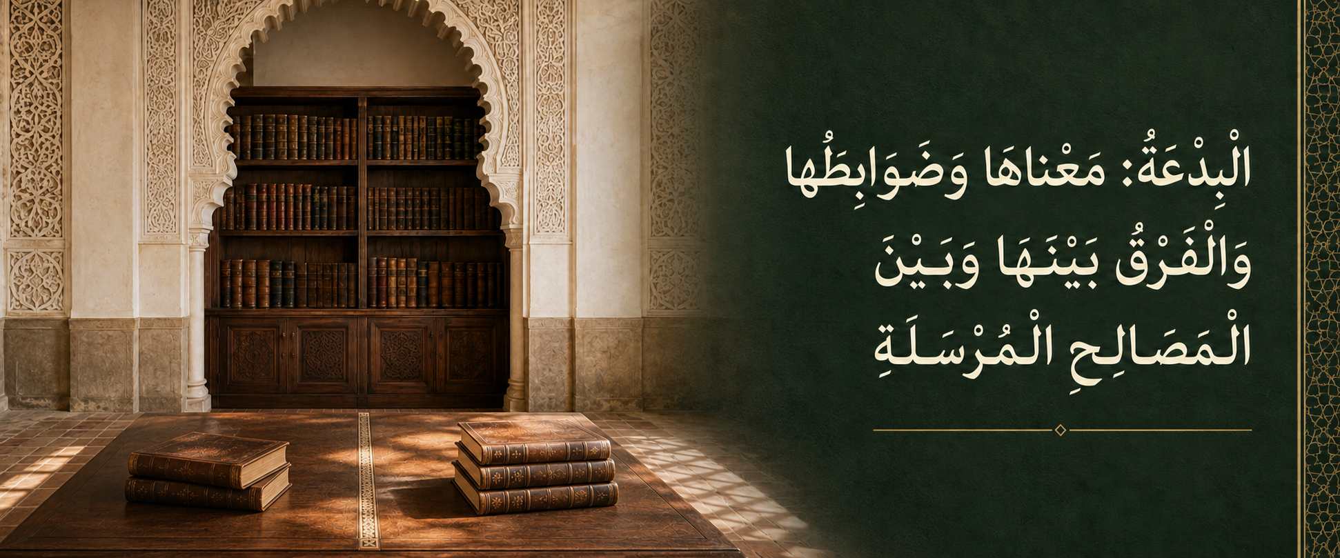 البدعة: معناها وضوابطها والفرق بينها وبين المصالح المرسلة.png