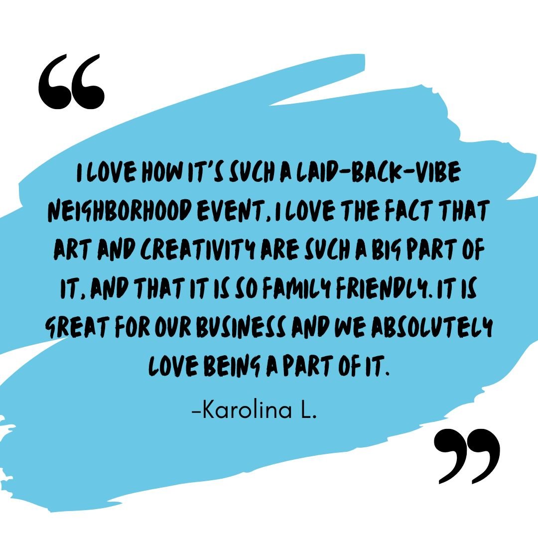 💖 Thank you to Karolina from @otherlandsbeer for the warm-fuzzies from the 2023 Stomp Survey: &quot;I love how it's such a laid-back-vibe neighborhood event, I love the fact that art and creativity are such a big part of it, and that it is so family