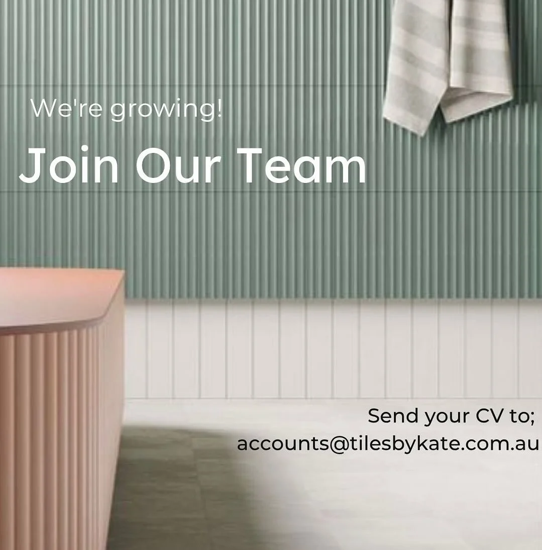 Have you got an eye for style and a passion for helping people design their dream spaces? 

The Tiles by Kate team is growing and we&rsquo;re looking for experienced sales professionals with a creative flair. 

If you&rsquo;d like to know more - we&r