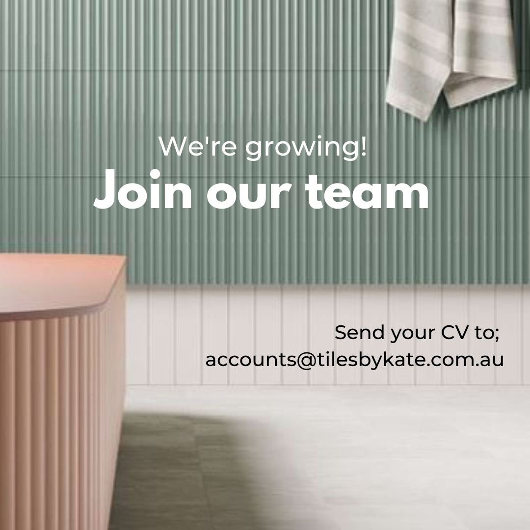 Have you got an eye for style and a passion for helping people design their dream spaces?

The Tiles by Kate team is growing and we&rsquo;re looking for experienced sales professionals with a creative flair.

If you&rsquo;d like to know more - we&rsq