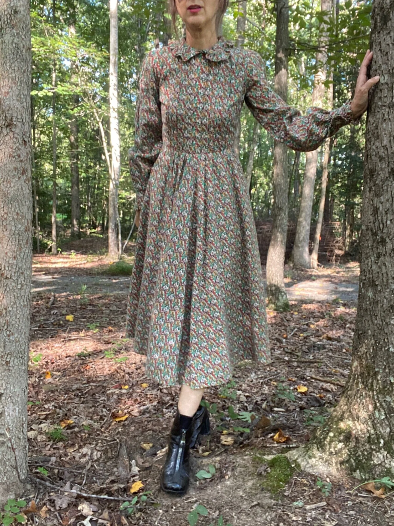 1970s Laura Ashley Cotton Flannel Prarie Dress — Noble Vintage