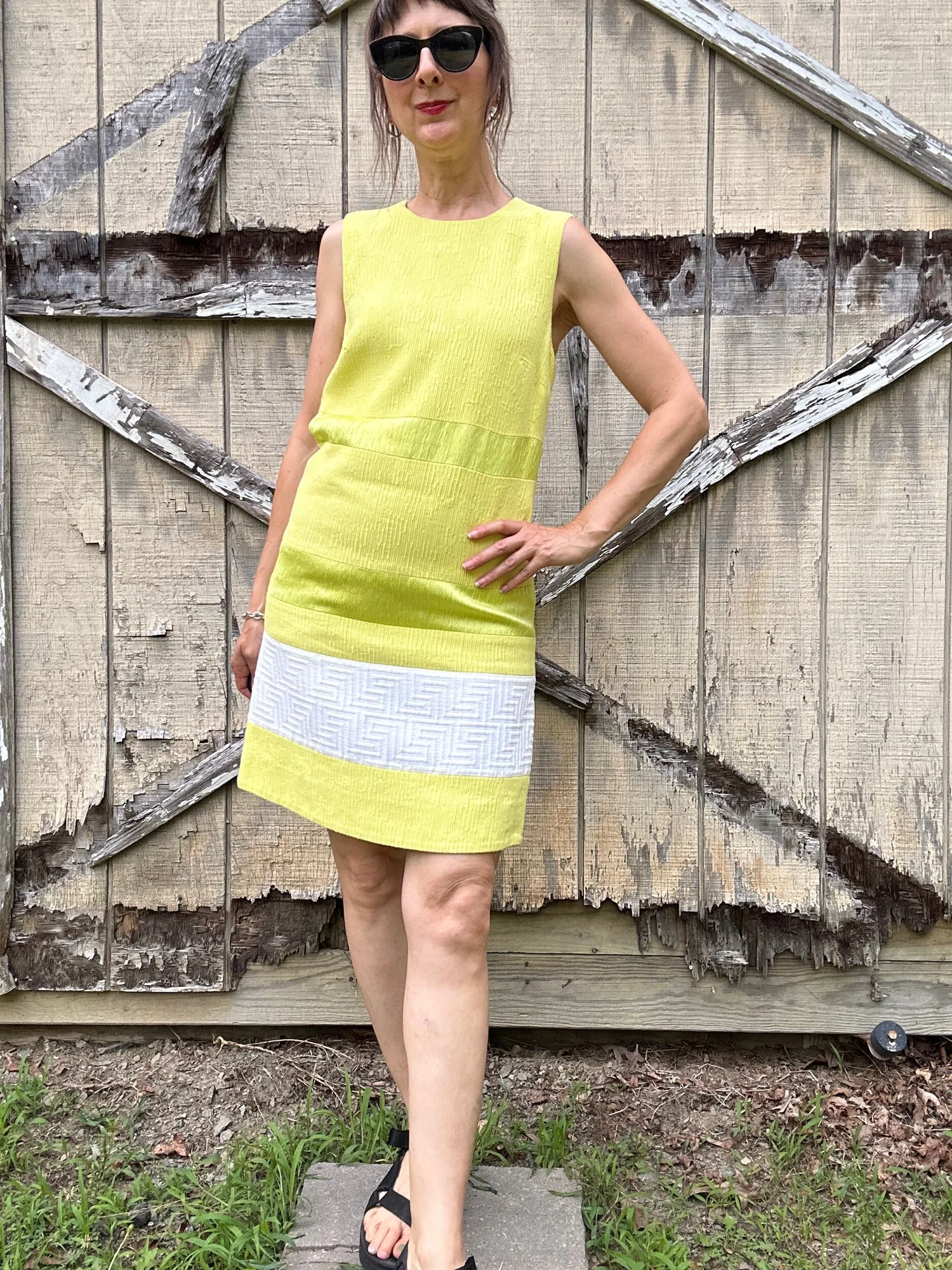 2000s Versace Cotton Linen Dress XS  Noble Vintage Clothier