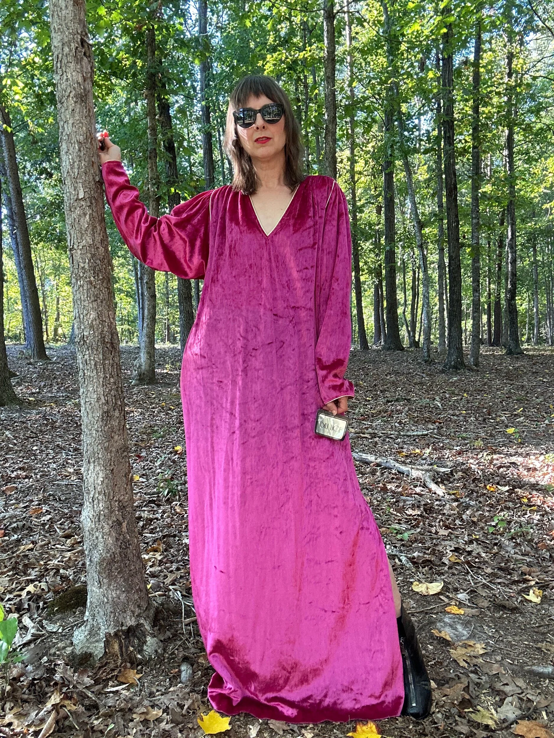 1970s Bill Tice Velour Caftan NOS