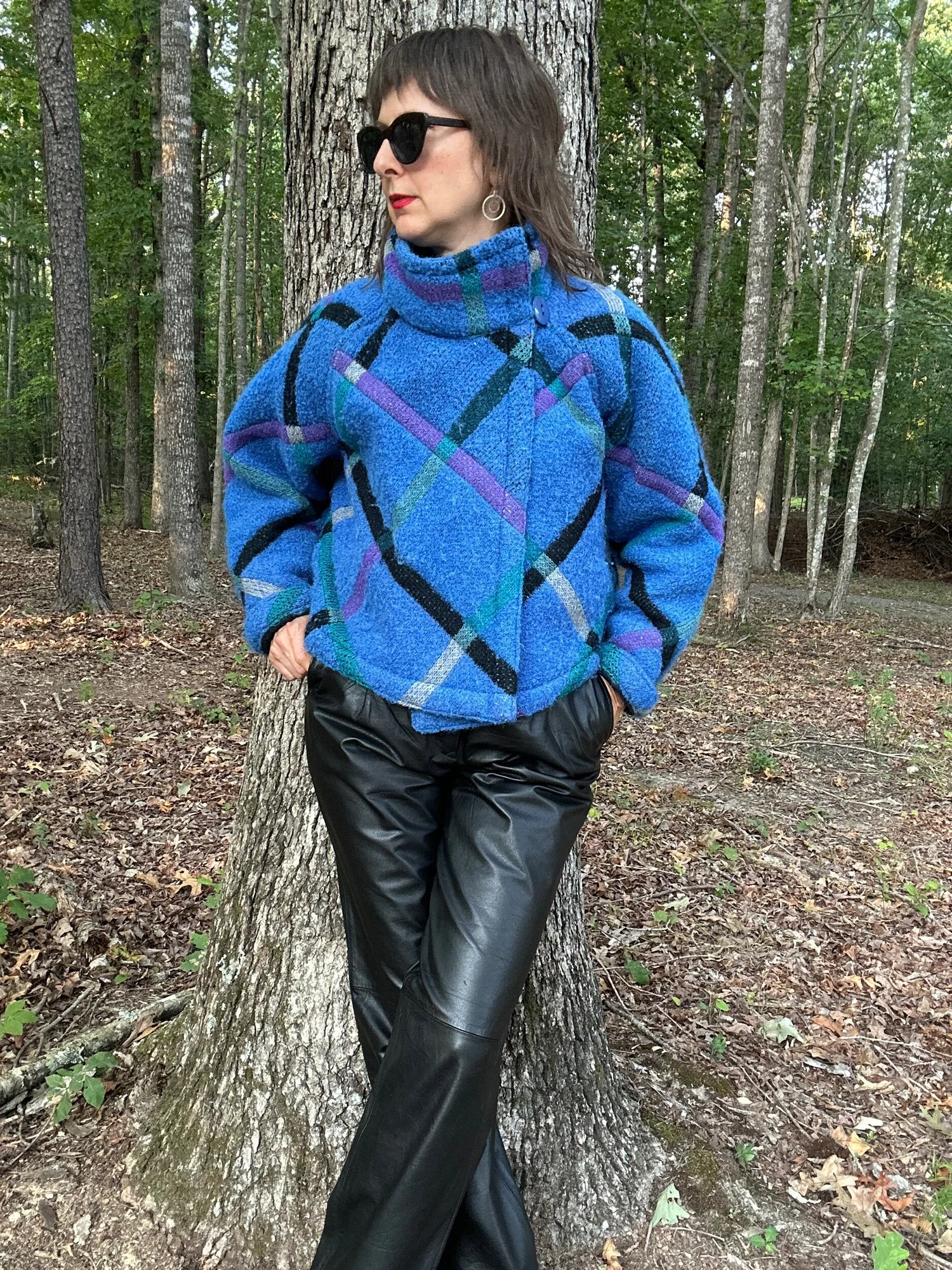 1980s Wool Plaid Coat with Quilted Lining — Noble Vintage Clothier