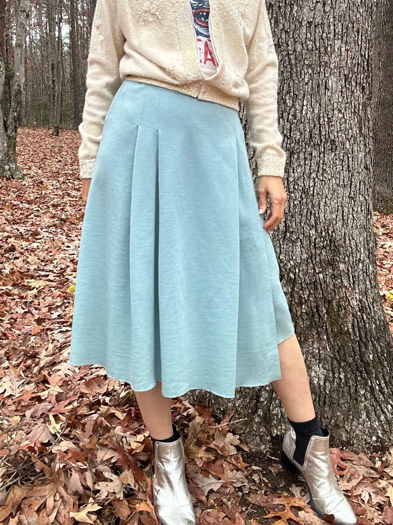 1970s Sonia Rykiel Wool Knit Wrap Skirt