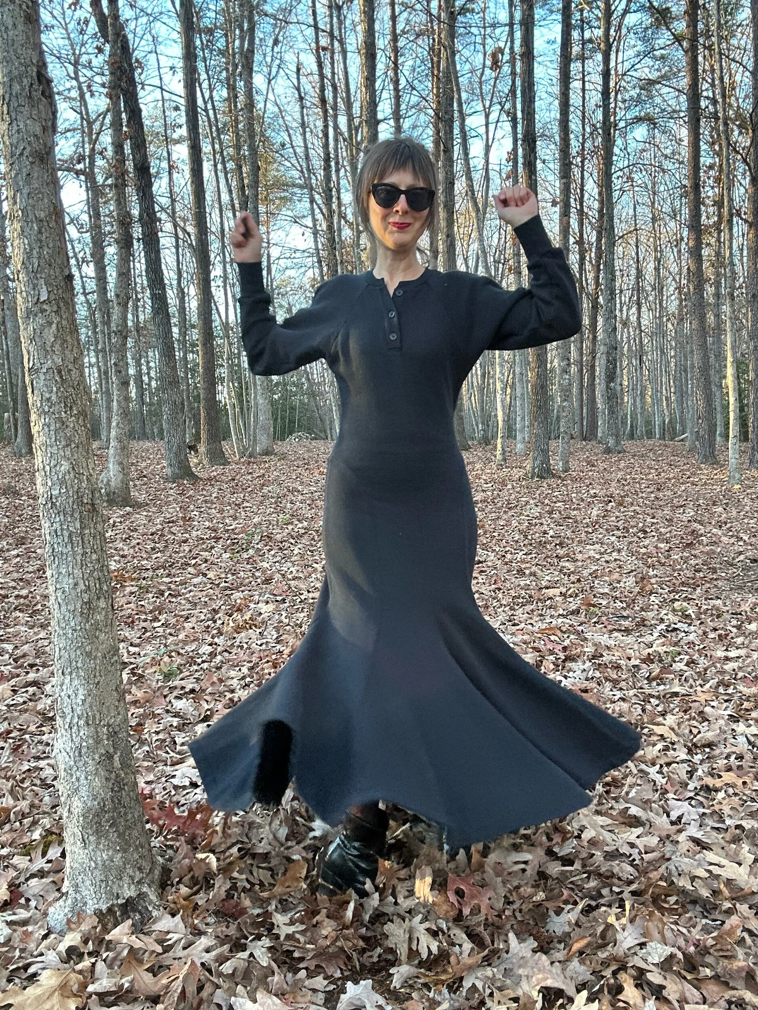 1980s Norma Kamali Fleece Sweatshirt Dress  Noble Vintage Clothier