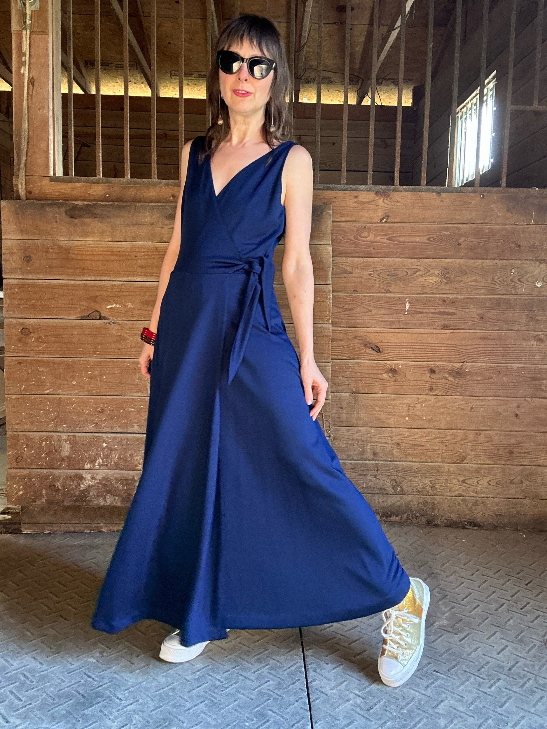 1970s Maxi Wrap Dress Saks Fifth Avenue Young Dimensions
