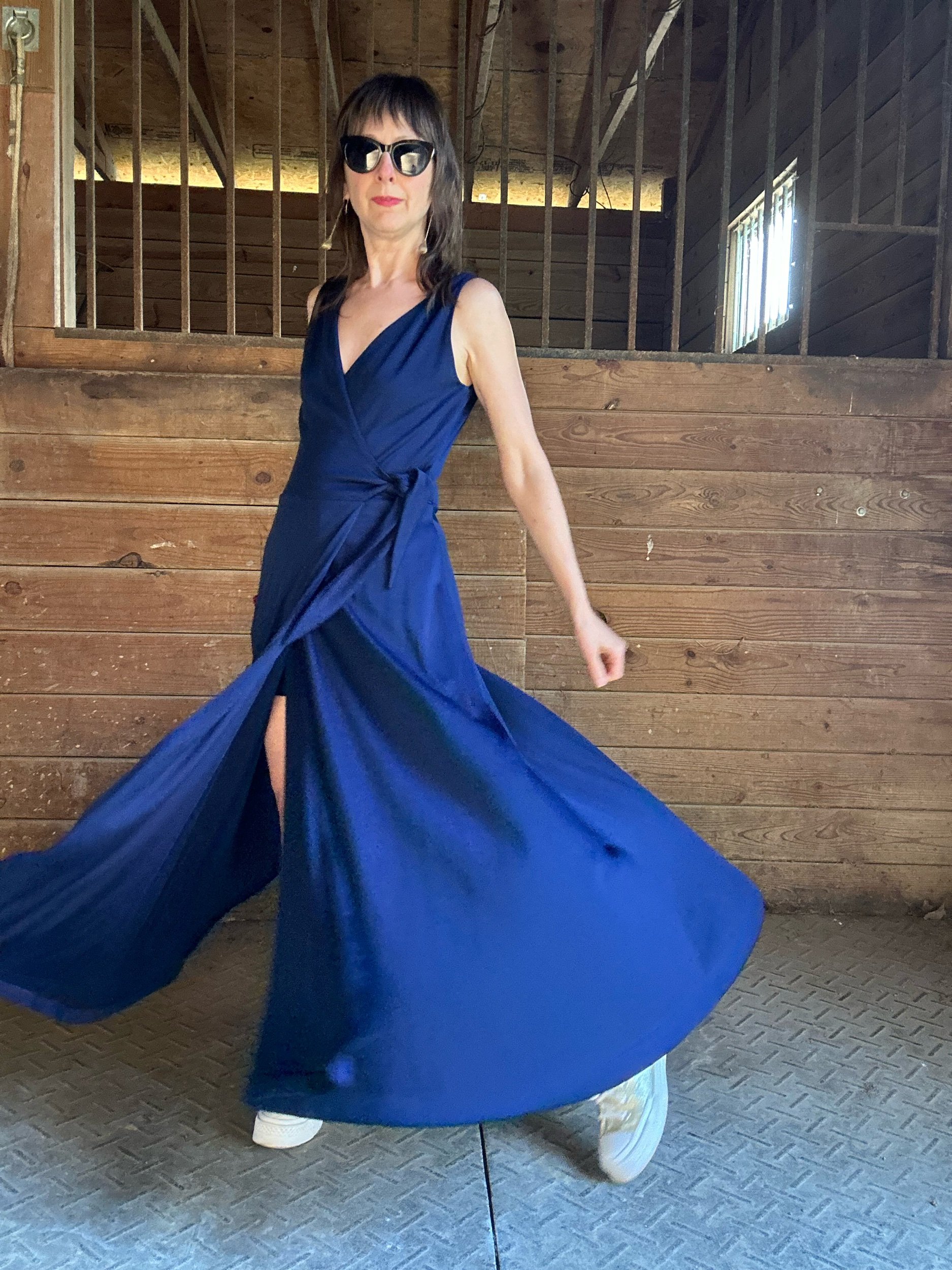 1970s Maxi Wrap Dress Saks Fifth Avenue Young Dimensions