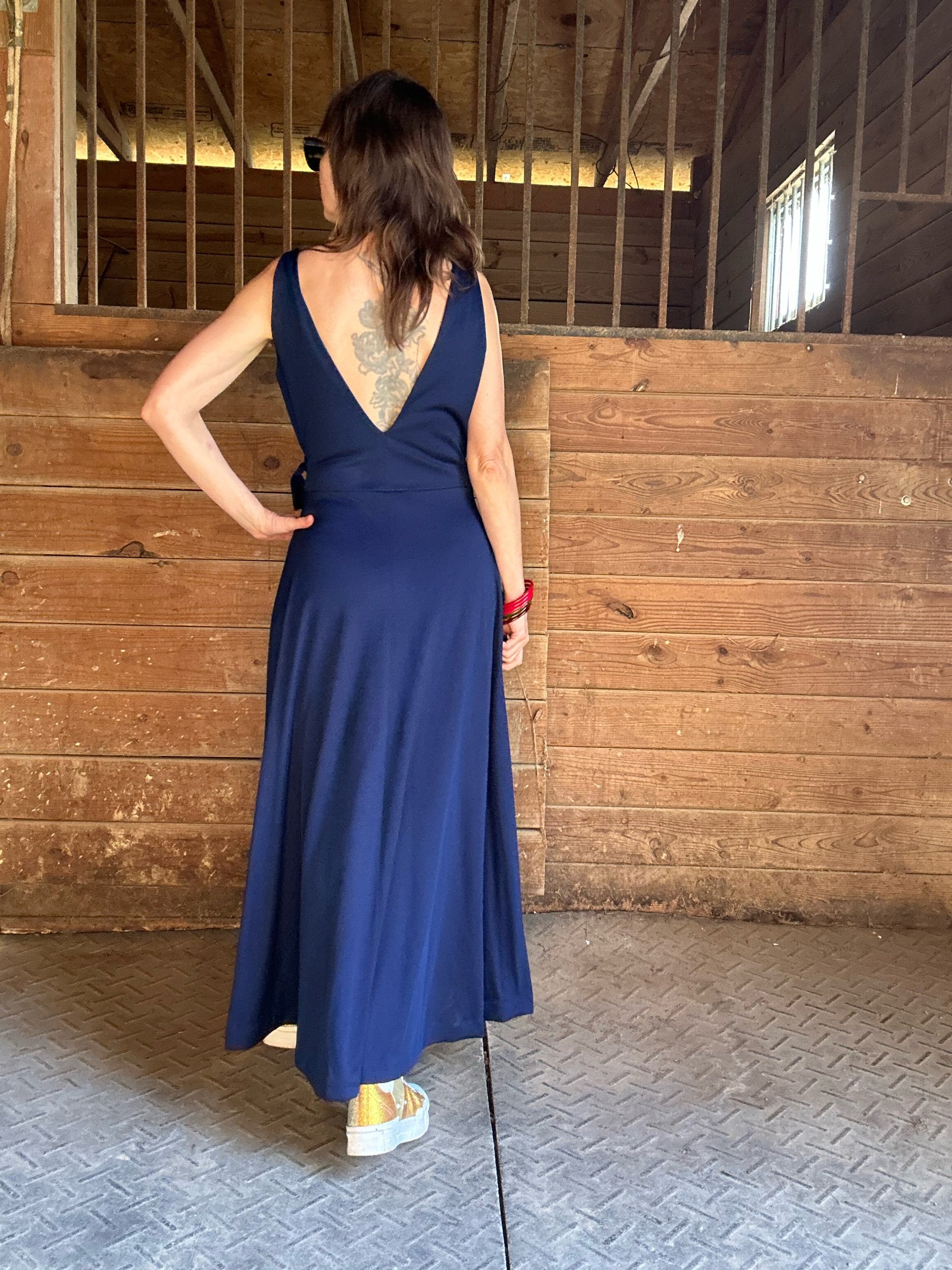 1970s Maxi Wrap Dress Saks Fifth Avenue Young Dimensions