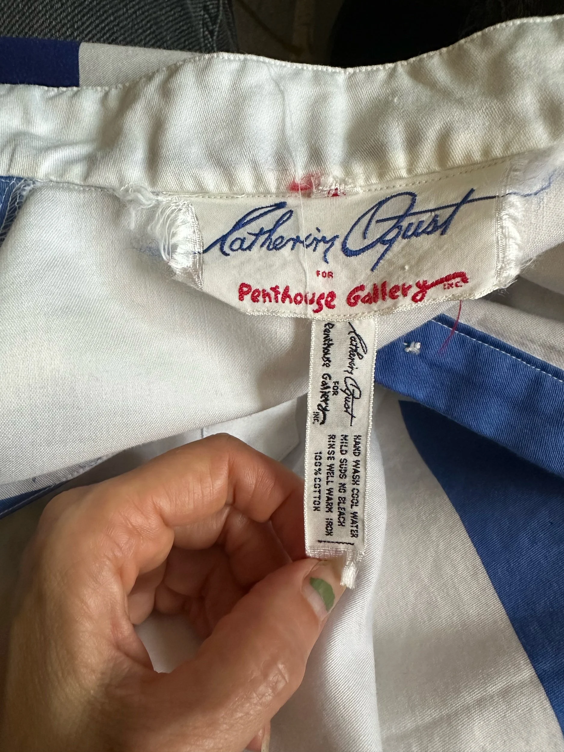Catherine Ogust Penthouse Gallery label- 1980s