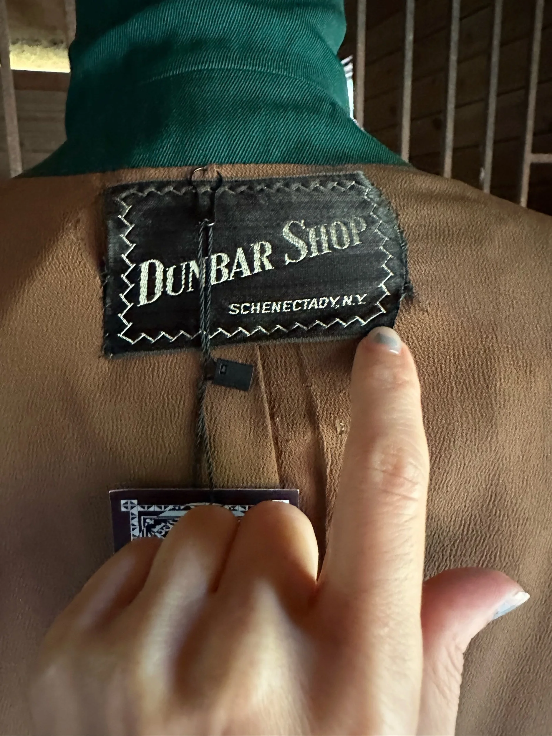 Dunbar Shop Label- 1940s