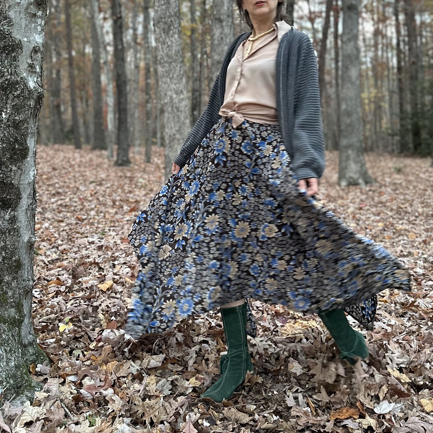 【激レア】70s～ issey miyake フレアロングスカート size:9 1970s Issey Miyake Hankerchief Hem Skirt — Noble Vintage Clothier