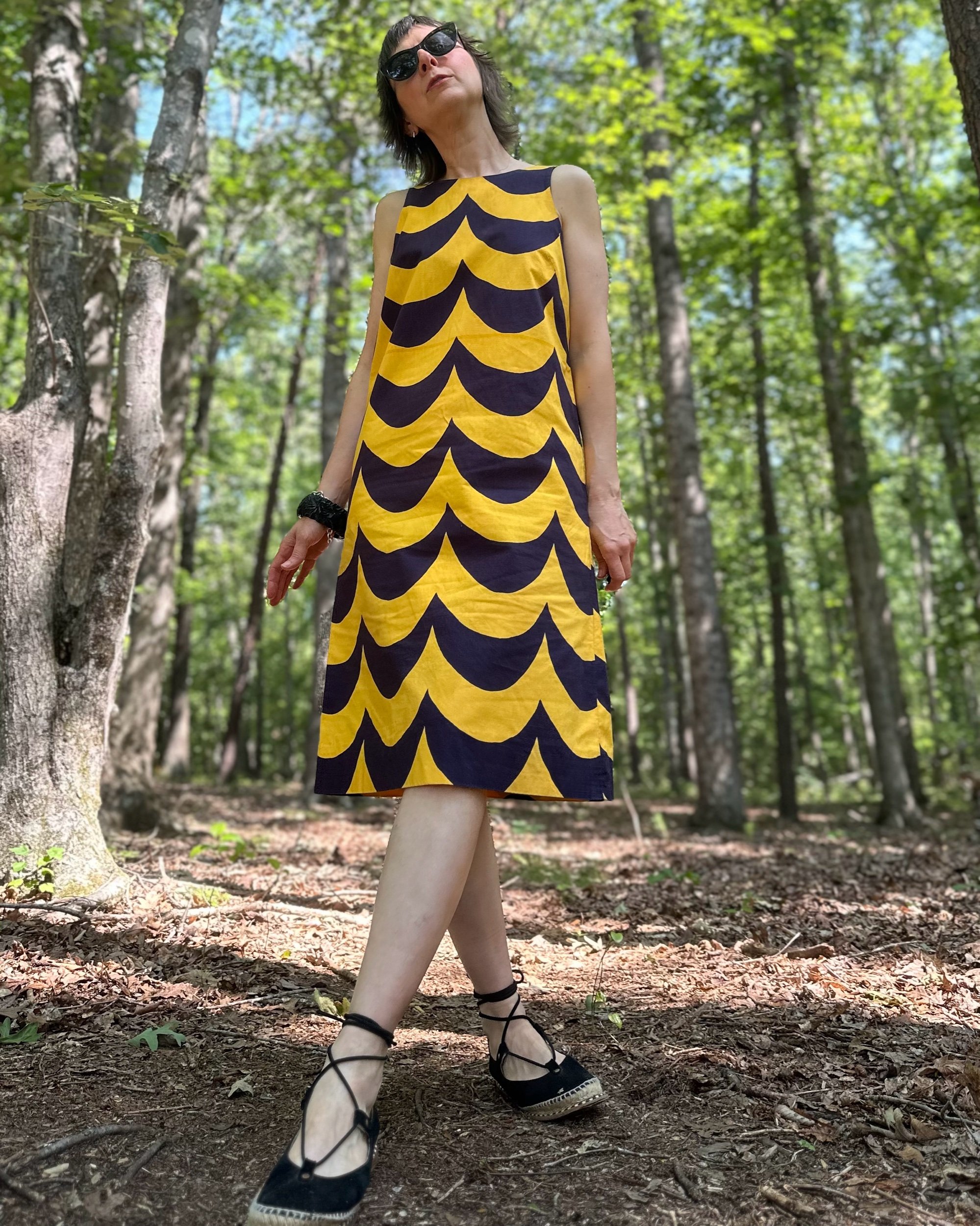 1965 Marimekko Rimala Tiira Laine Cotton Dress