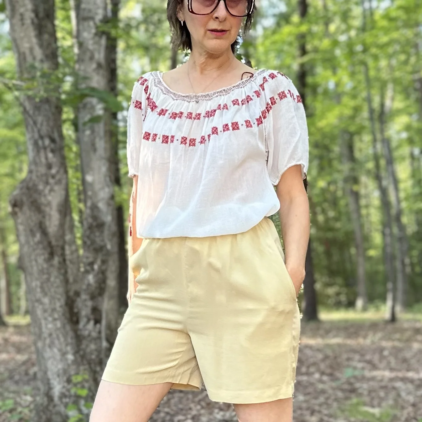 70s to 80s Silk Calvin Klein Shorts