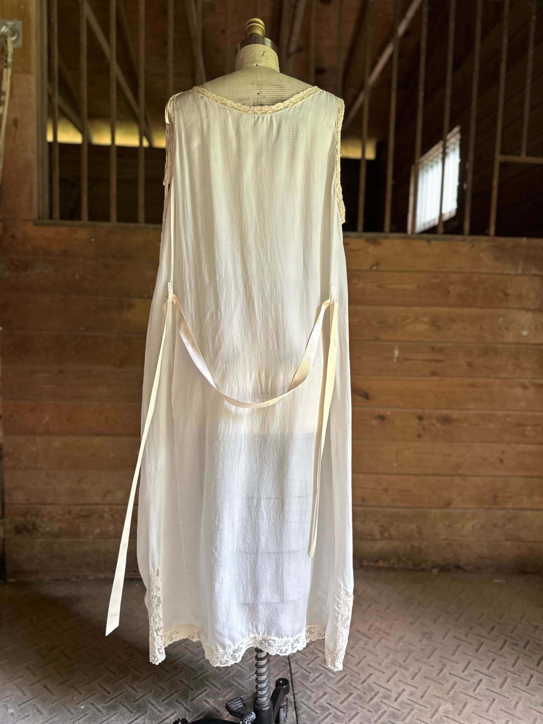 1910s to 20s Silk Chemise Mendel Brothers Chicago Lingerie Shop