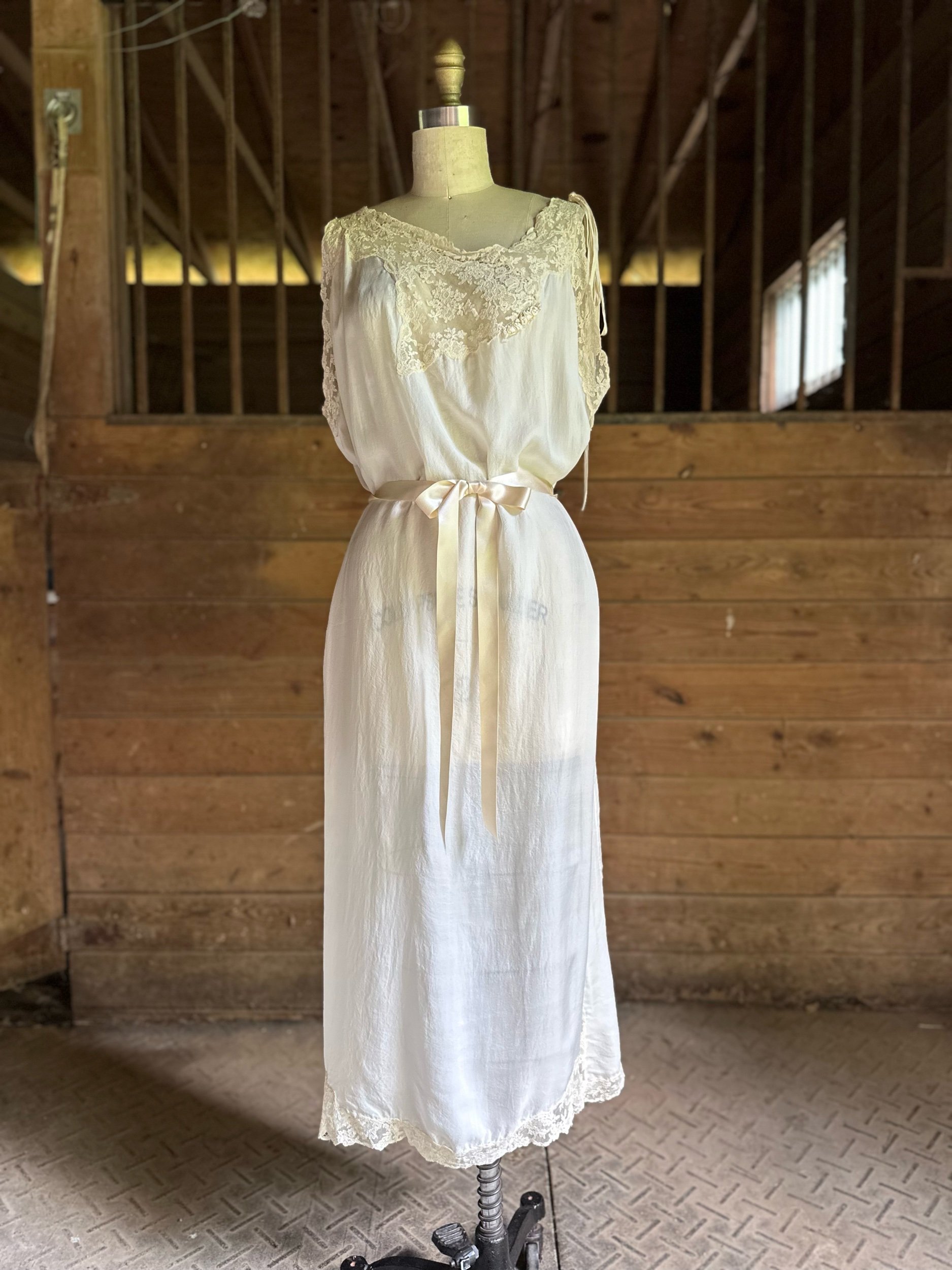 1910s to 20s Silk Chemise Mendel Brothers Chicago Lingerie Shop