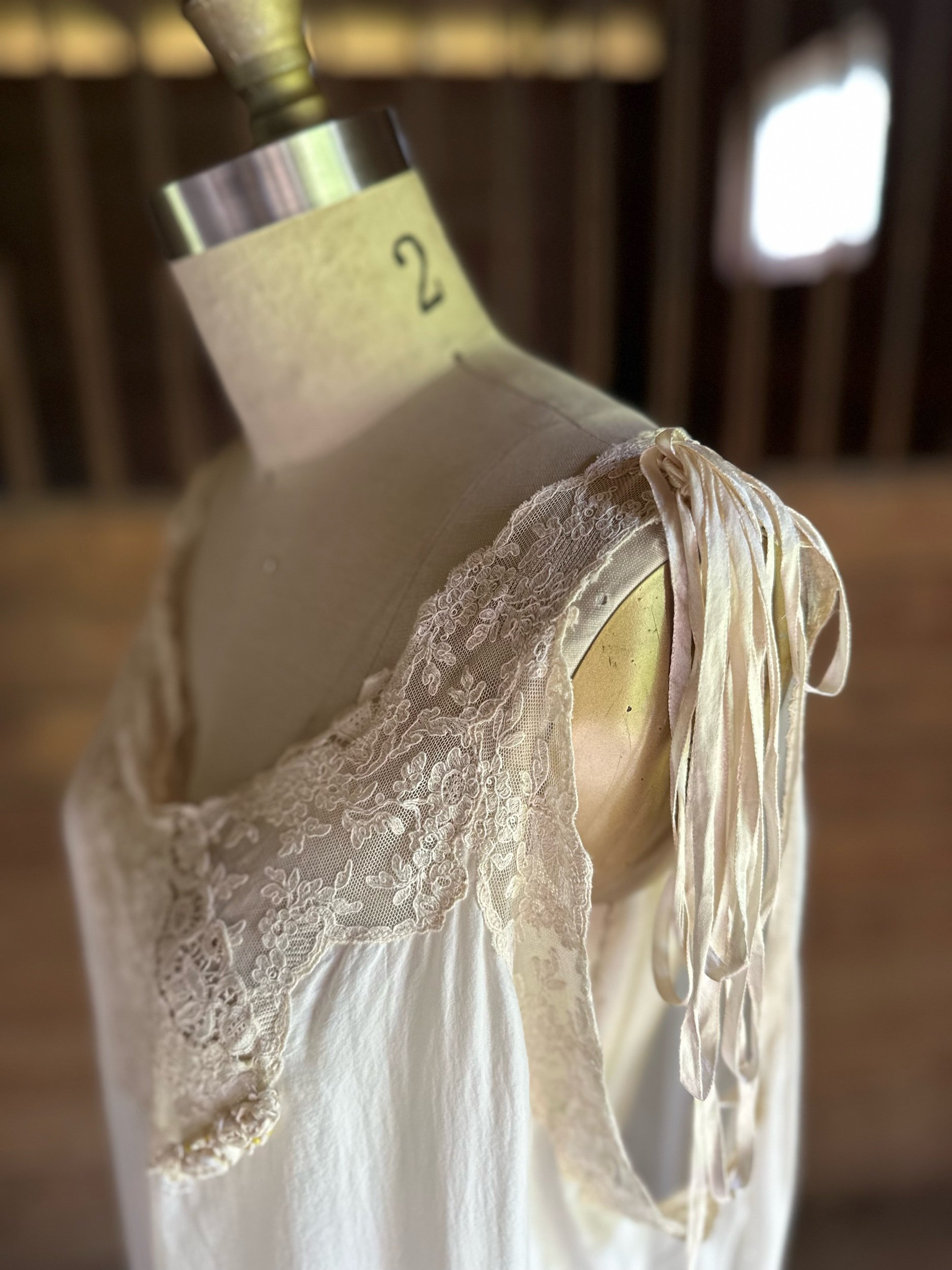 1910s to 20s Silk Chemise Mendel Brothers Chicago Lingerie Shop