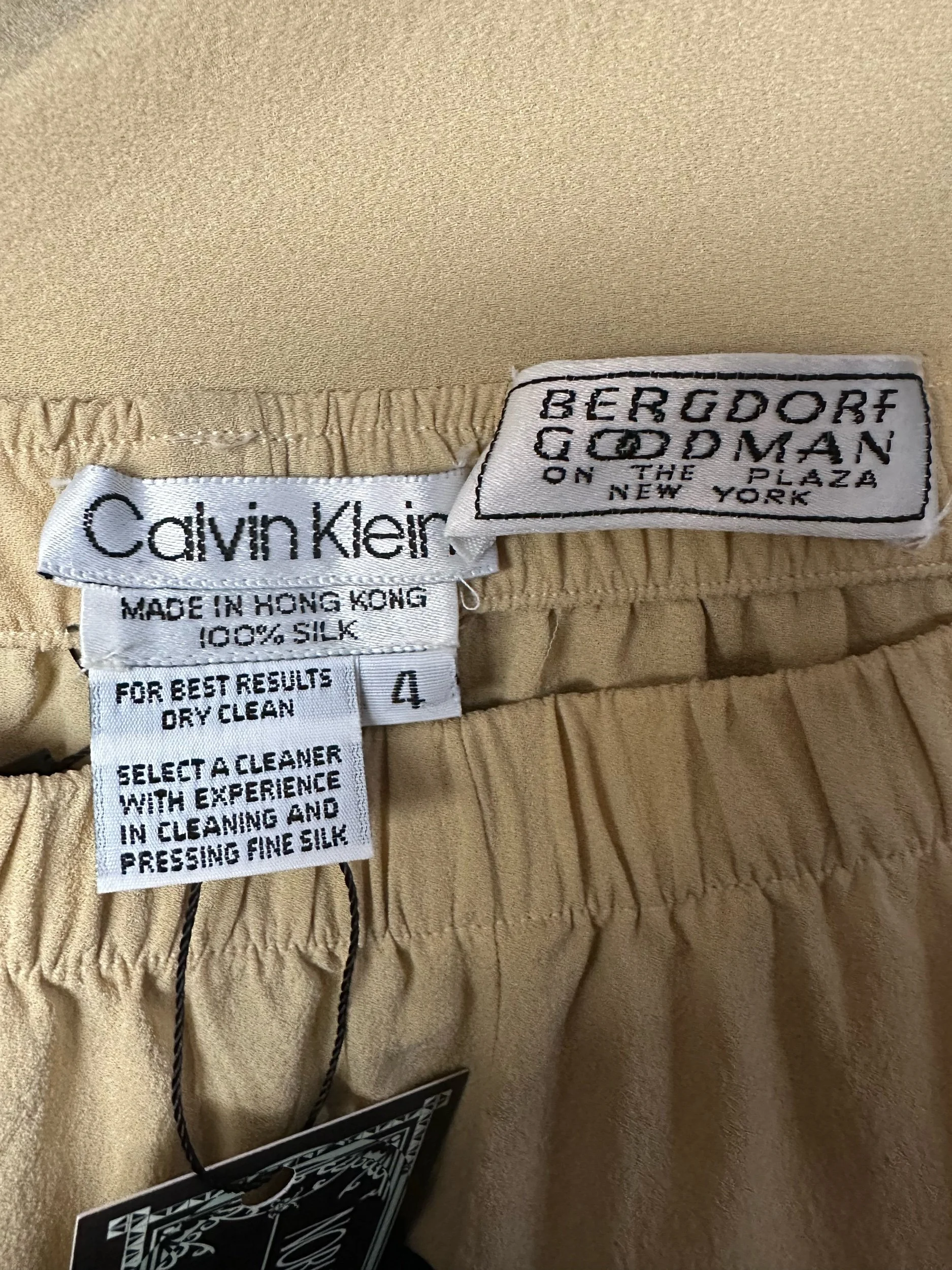 Calvin Klein Label Late 1970s to early 1980s