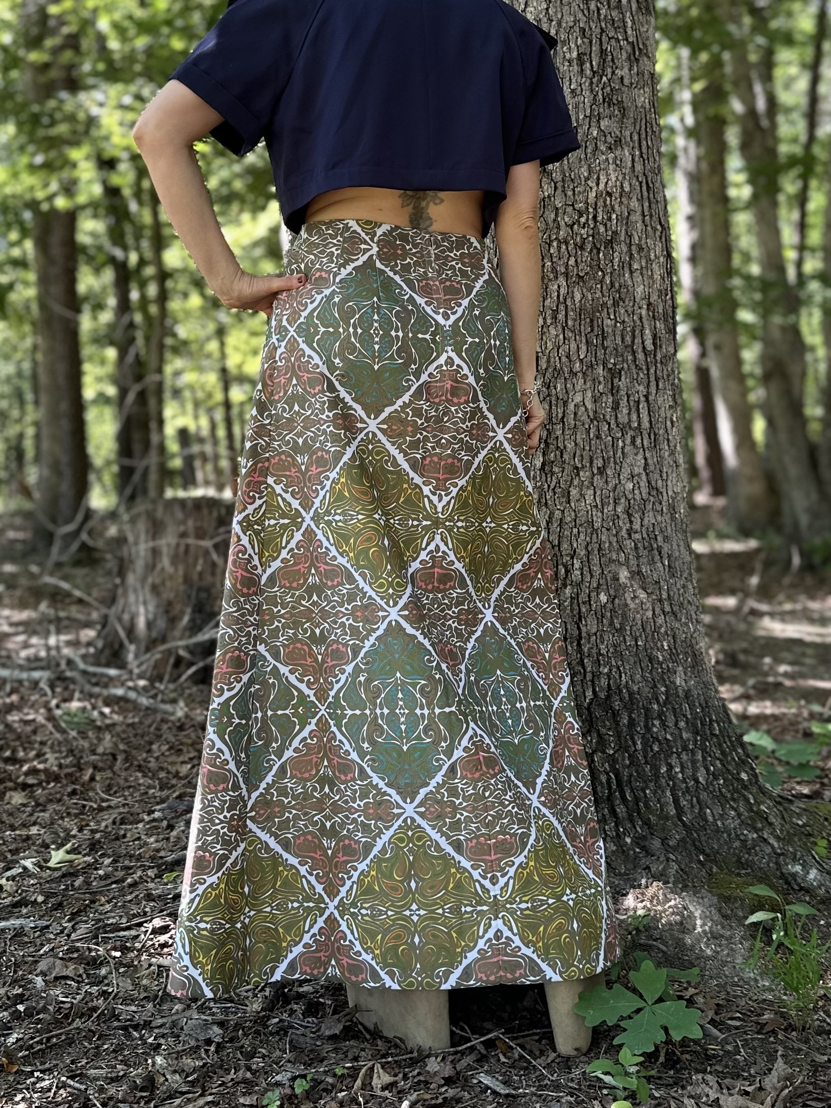 1960s to 70s Lilly Pulitzer The Lilly Op Art Maxi