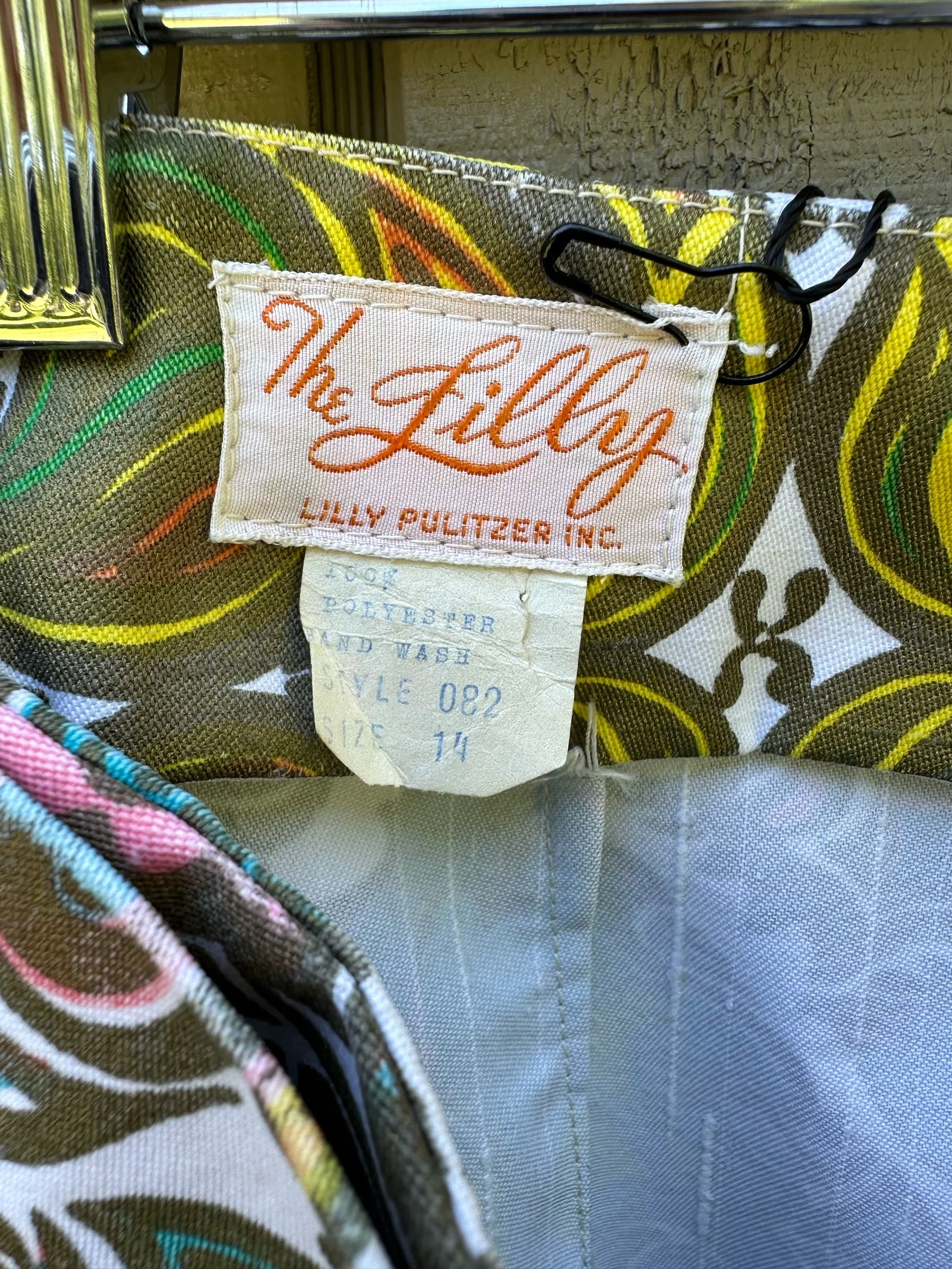 1960s to 70s Lilly Pulitzer The Lilly Op Art Maxi