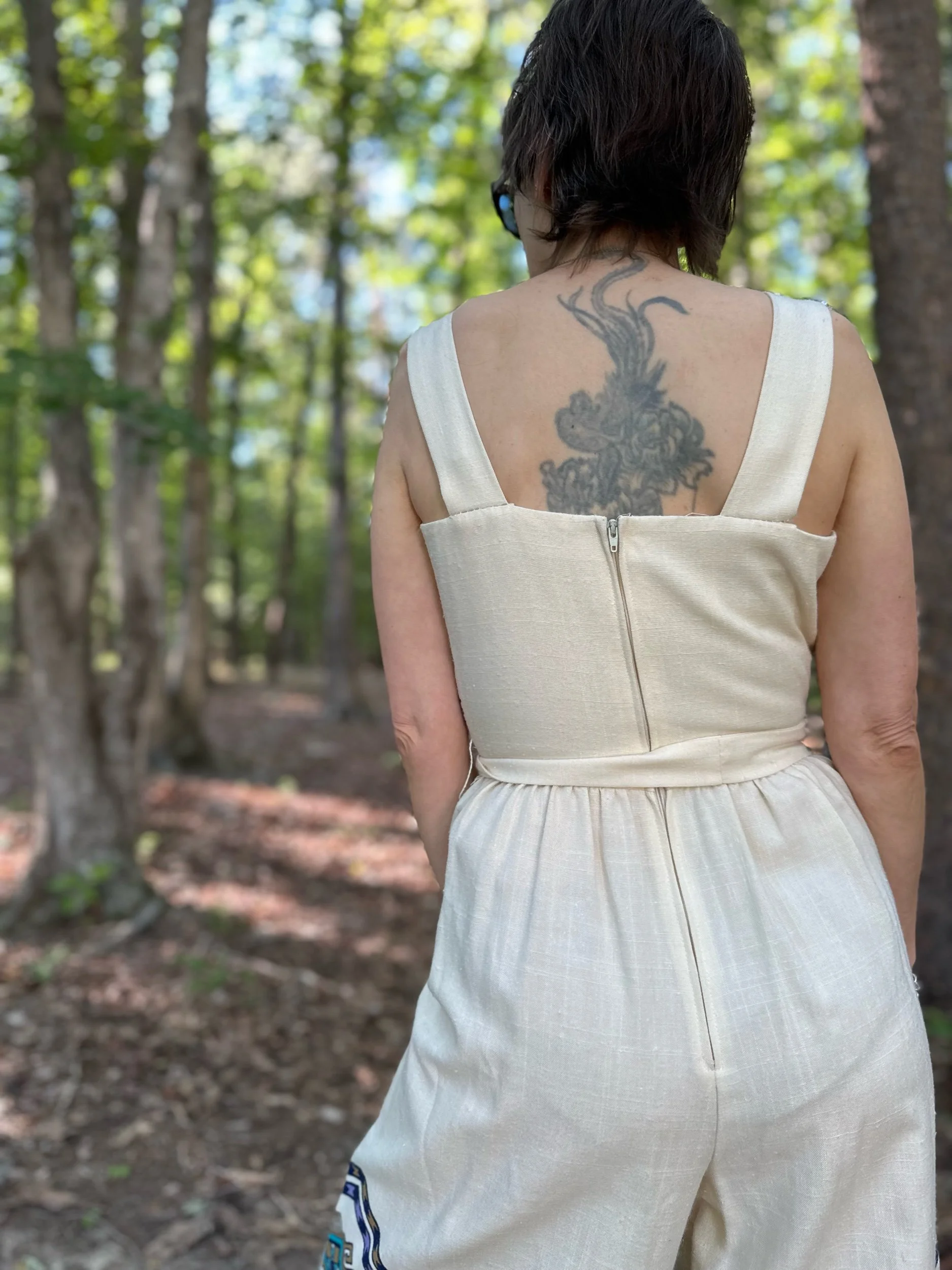 70s Alfred Shaheen Culotte Jumpsuit